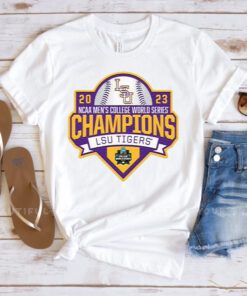 LSU Tigers 2023 NCAA Men’s Baseball College World Series Champions Shield T Shirt