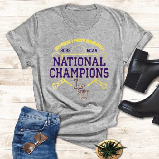 LSU Tigers National Champions 2023 NCAA DI Men’s Baseball T Shirt