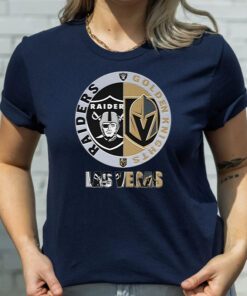 Las Vegas Raiders vs Vegas Golden Knights Las Vegas Champion 2023 Logo shirts