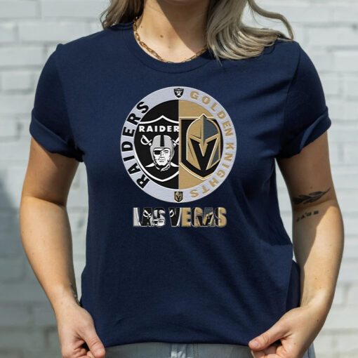 Las Vegas Raiders vs Vegas Golden Knights Las Vegas Champion 2023 Logo shirts