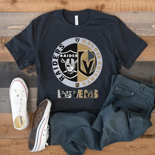 Las Vegas Raiders vs Vegas Golden Knights Las Vegas Champion 2023 Logo t shirt