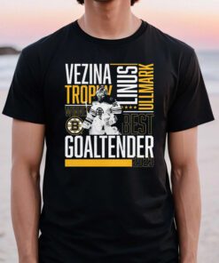 Linus Ullmark Boston Bruins 2023 Vezina Trophy Winner T Shirt