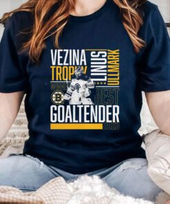 Linus Ullmark Boston Bruins 2023 Vezina Trophy Winner TShirts