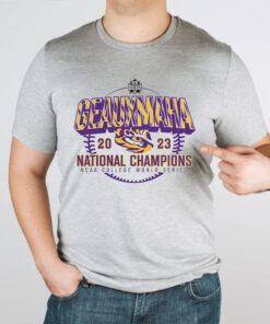 Lsu Tigers Fanatics Branded 2023 Ncaa Men’s Baseball College World Series Champions TShirt