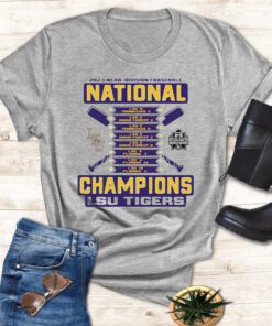 Lsu Tigers Ncaa Men’s Baseball College World Series Champions Schedule T Shirt