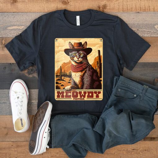 Meowdy Partner Cowboy Hat T Shirt