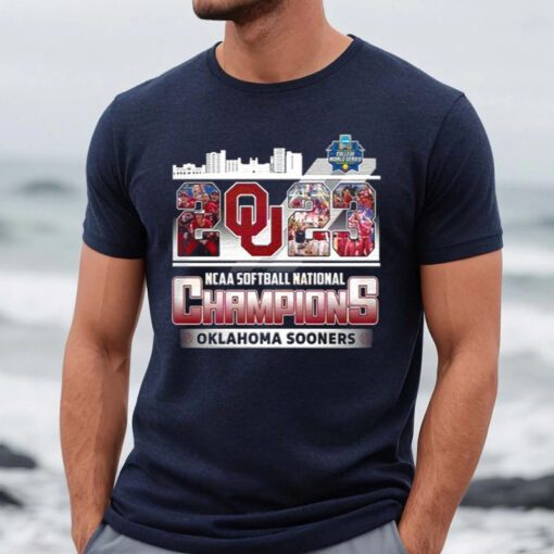 NCAA Softball National Champions 2023 Oklahoma Sooners Skyline Shirts