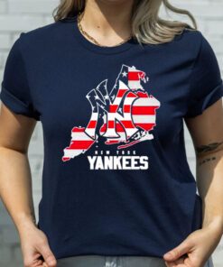 New york yankees logo american flag shirts
