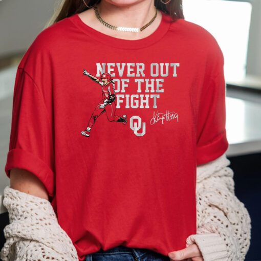 Oklahoma Softball Kinzie Hansen Never Out Of The Fight T Shirts