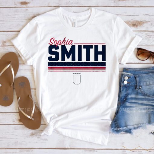 Sophia Smith Stripe Uswntpa Shirts