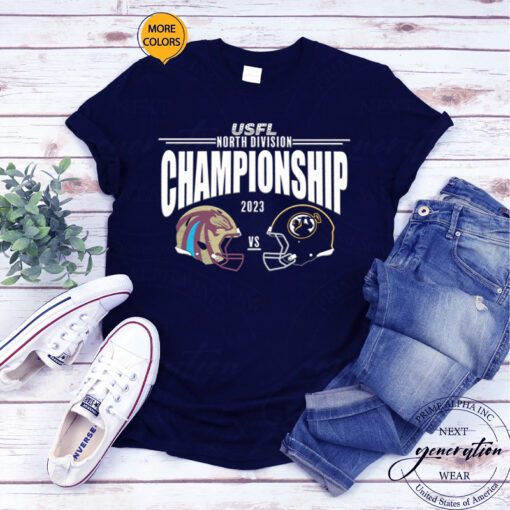 USFL North Division Championship 2023 Fan Gifts T Shirts