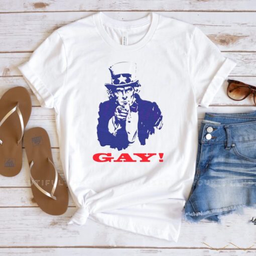 Uncle Sam GAY Live Laugh Lesbian Shirts