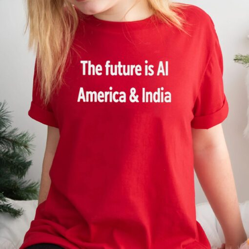 Us President Biden Gifts The Future Is Ai America And India TShirt