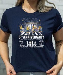 Vegas Golden Knights abbey road 6th anniversary 2017 2023 thank you for the memories signatures shirts