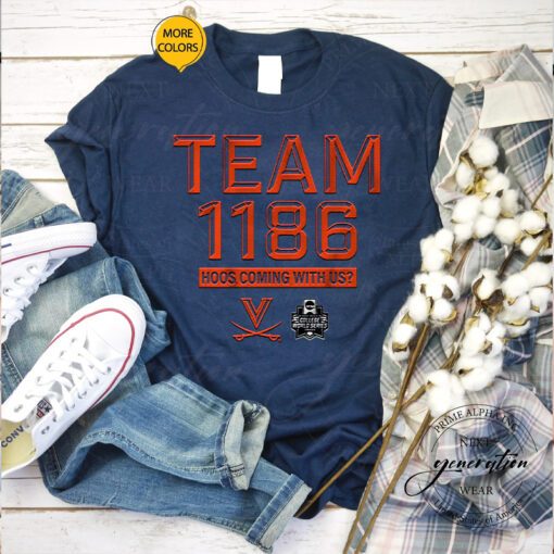 Virginia Baseball Team 1186 Shirts