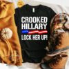 crooked Hillary lock her up t shirt