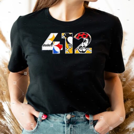 pittsburgh Steelers Penguins and Pirates 412 t shirt