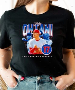 shohei Ohtani no 17 Los Angeles Angels baseball retro shirts