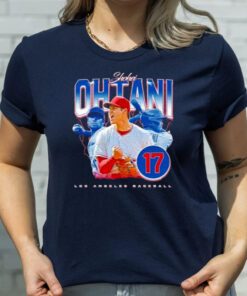 shohei Ohtani no 17 Los Angeles Angels baseball retro t shirt