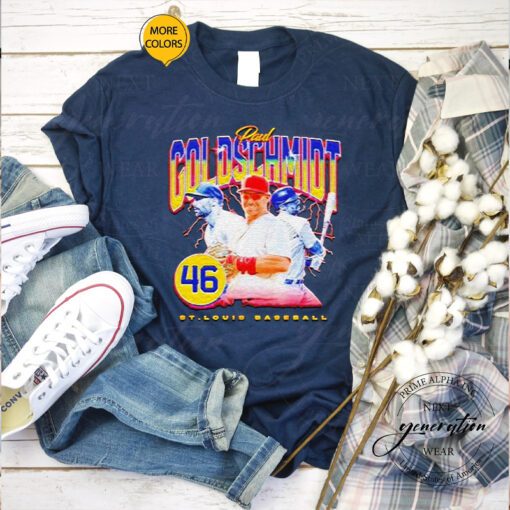 st Louis Baseball Paul Goldschmidt Retro 90s T Shirt