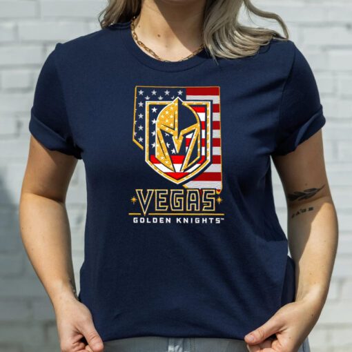 vegas Golden Knights American flag 4th of July shirts