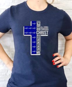 washington Capitals I can do all things through Christ who strengthens me cross shirts