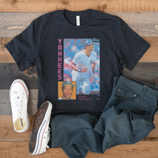 1984 Topps Baseball Dave Winfield Yankees T Shirt