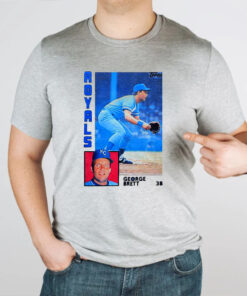 1984 Topps Baseball George Brett Royals tshirt