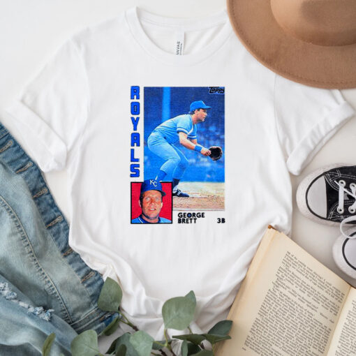 1984 Topps Baseball George Brett Royals tshirts