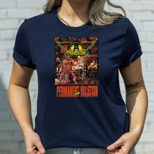 Aerosmith Flat Live Permanent Vacation Man’s T-shirt