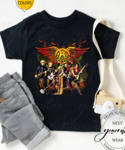 Aerosmith Full Rock Band Vintage Style Tshirts