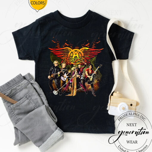 Aerosmith Full Rock Band Vintage Style Tshirts