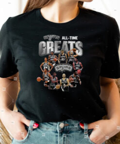 All Time Greats San Antonio Spurs NBA Shirts