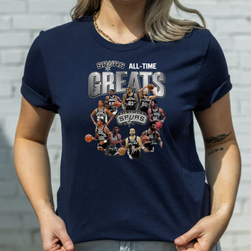 All Time Greats San Antonio Spurs NBA T Shirt