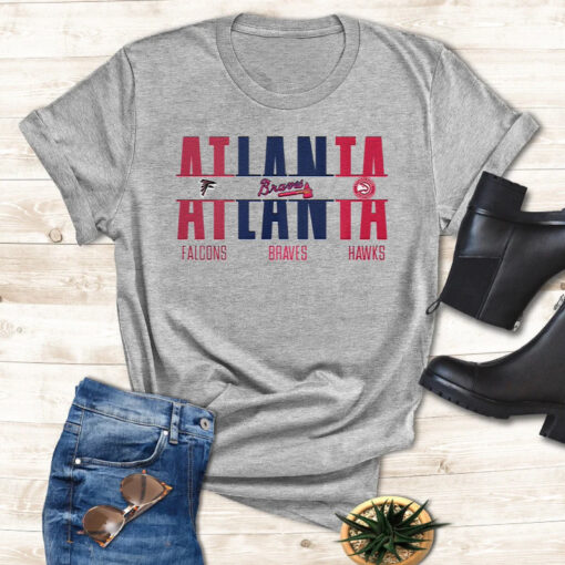 Atlanta Falcons Atlanta Braves And Atlanta Hawks Unisex TShirt