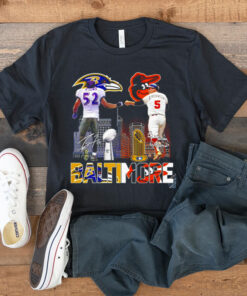 Baltimore Ravens Orioles Lewis And Robinson City Champions Signatures 2023 Shirts