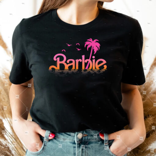 Barbie Logo Water Reflection T Shirts