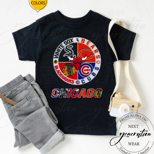 Chicago White Sox Bears Cubs Blackhawks 2023 T Shirt