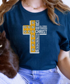 Cross Indiana Pacers I Can Do Christ Who Strengthens Me All Things Through t shirt