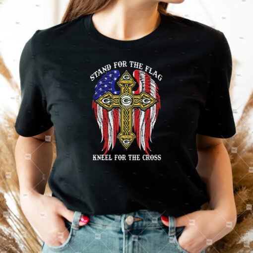 Green Bay Packers Stand For The Flag Kneel For The Cross shirts