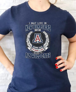 I May Live In New Hampshire But On Game Day My Heart & Soul Belongs To Arizona Wildcats Unisex TShirt