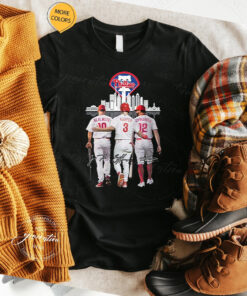 J. T. Realmuto Bryce Harper And Kyle Schwarber Philadelphia Phillies Shirts