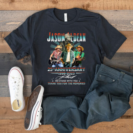 Jason Aldean 25th Anniversy 1998-2023 Thank You For The Memories T Shirts