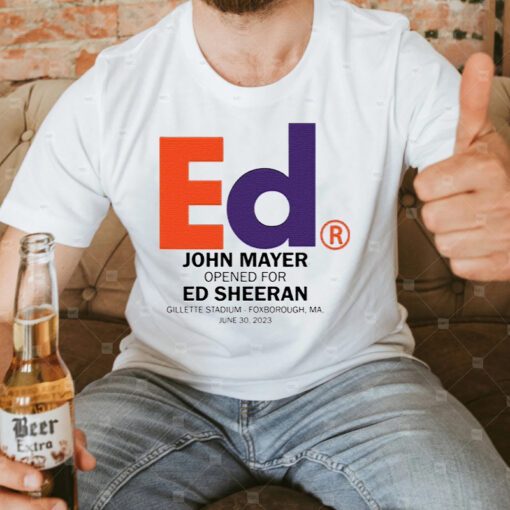 John Mayer Opened For Ed Sheeran Shirt