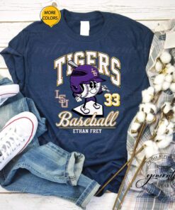 LSU Tigers Ethan Frey 2023 NCAA Baseball t shirts