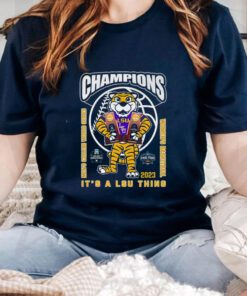 LSU Tigers Mike the Tiger Champions 2023 Men’s Baseball And Women’s Basketball It’s A LSU Thing Shirts
