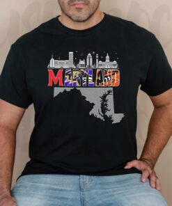 Maryland All Team Sports City Skyline 2023 shirts