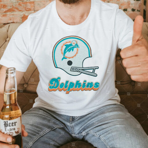Miami Dolphins Big Helmet T-Shirt