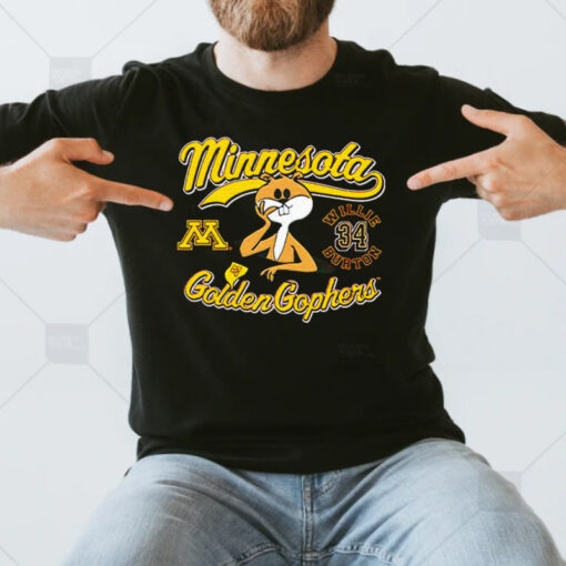 Minnesota Golden Gophers Willie Burton Golden Gophers t shirt