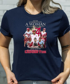 Never Underestimate A Woman Who Understands Football And Loves Alabama Crimson Tide 2023 Shirts